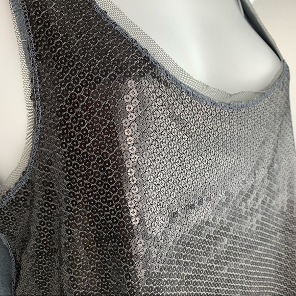 50% OFF American Eagle Black Sequin Mesh Cami - Picture 4 of 8